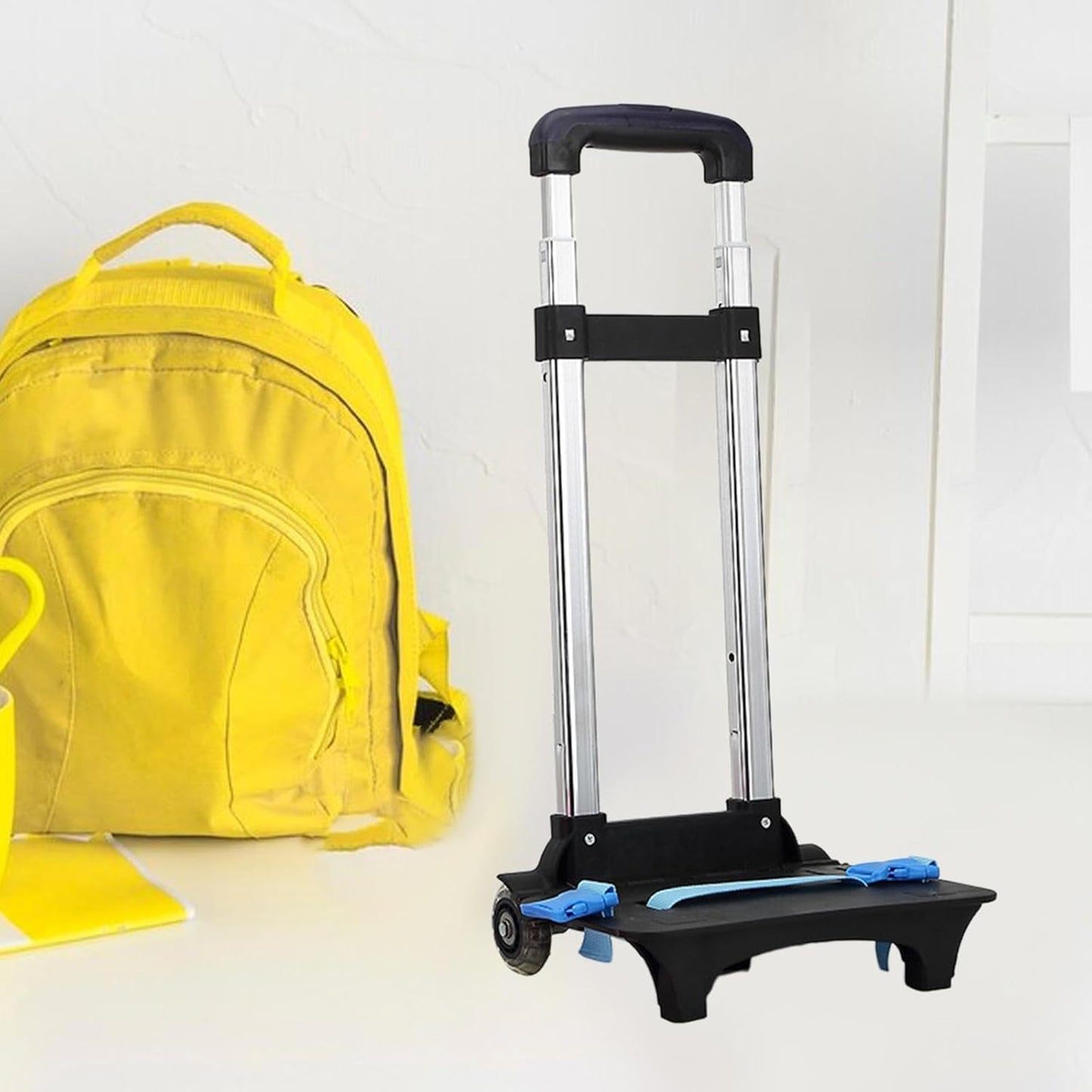 Generic Compact Rolling Luggage Cart for Easy Travel, 2 Wheel Dark Blue, 40cm/65cm/90cm