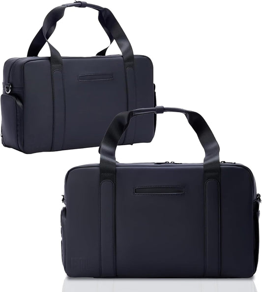 The FTL Lite Mens Gym to Office Bag - 17L Briefcase Gym Bag Hybrid with Shoe Compartment & 16" Laptop Sleeve - Executive Daily Carry & Overnight Duffel for Athletic Business Pros - Kenmare Black