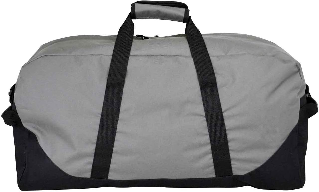 DALIX 25" Big Adventure Large Gym Sports Duffle Bag (Black Grey Navy Blue Red Camo)