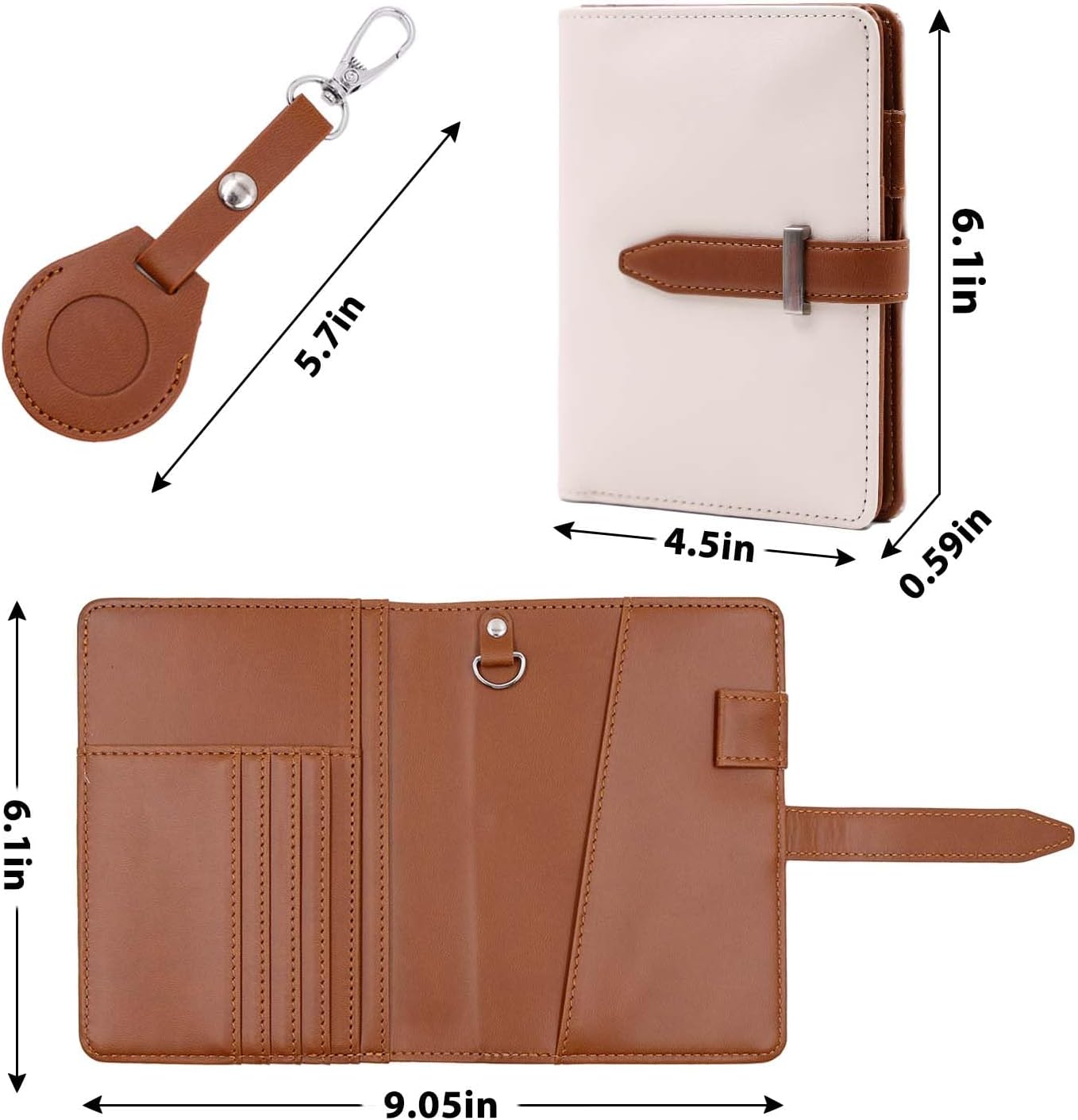 Deziliao Passport Holder for Men and Women, Cute Passport Wallets, Mulit-Purpose RFID Blocking