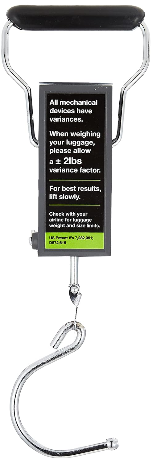 Travelon Stop and Lock Luggage Scale with Tape Measure