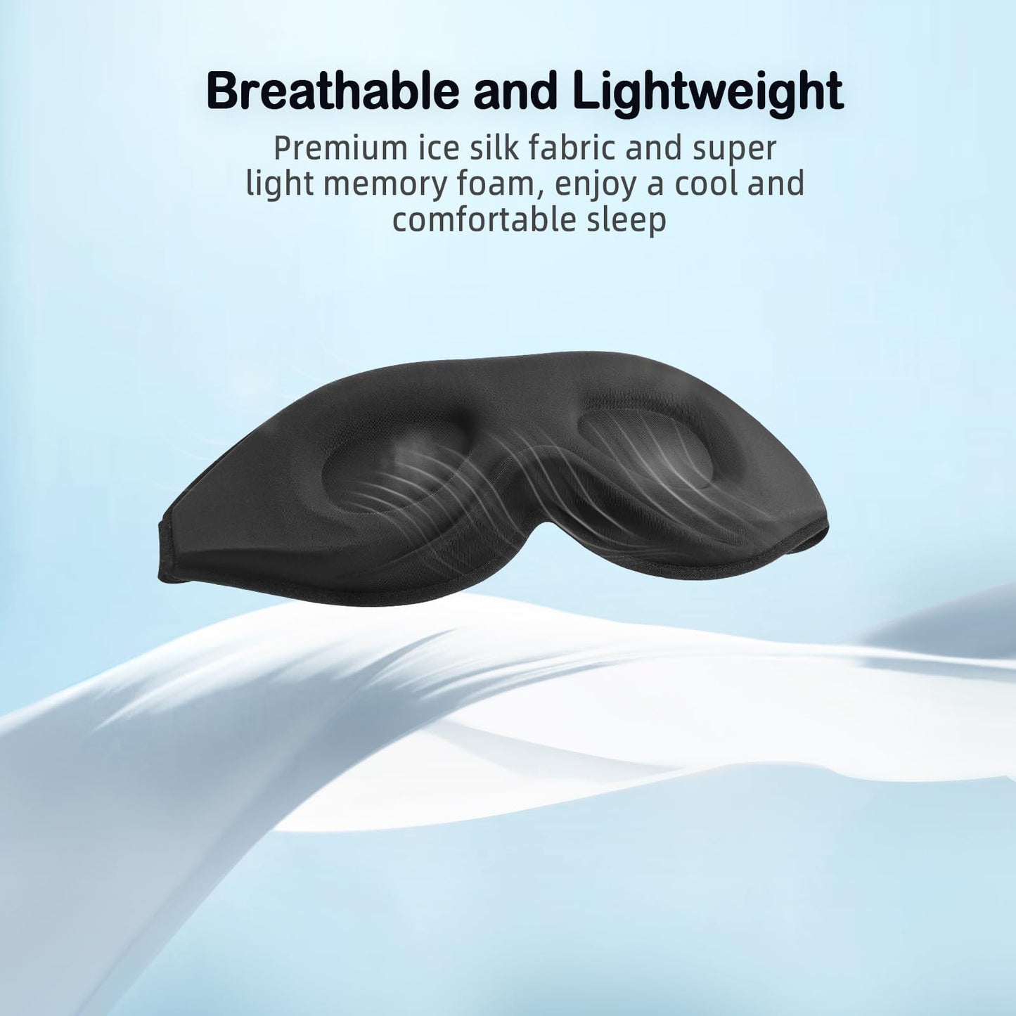 LitBear Sleep Mask for Side Sleeper Women Men, Eye Mask for Sleeping