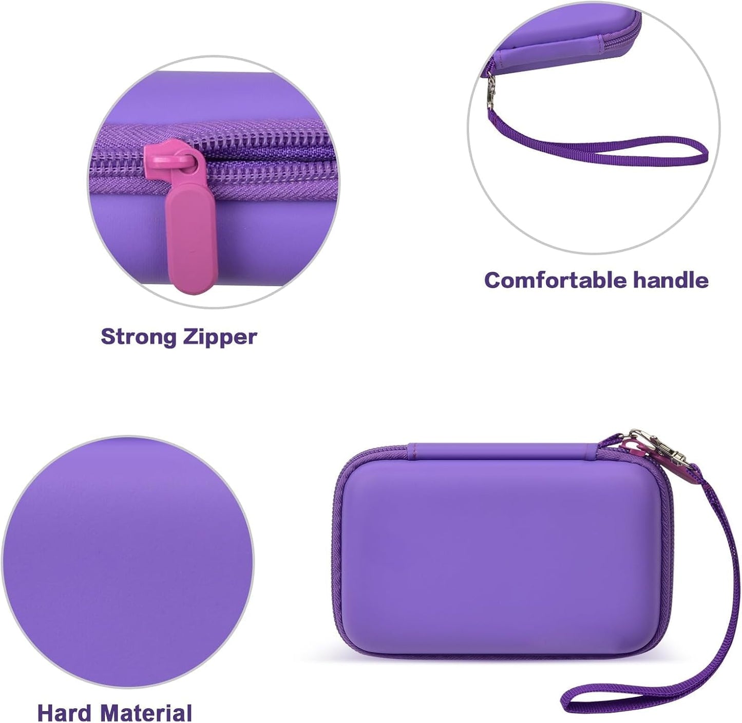 Case for Anker MagGo 3-in-1/MagGo UFO Charging Station,for Augnner for Iseyyox for Apple MagSafe Duo/for LISEN/for RTOPSMagSafe Wireless Charger Foldable Magnetic Charging Stand Storage Box-Purple