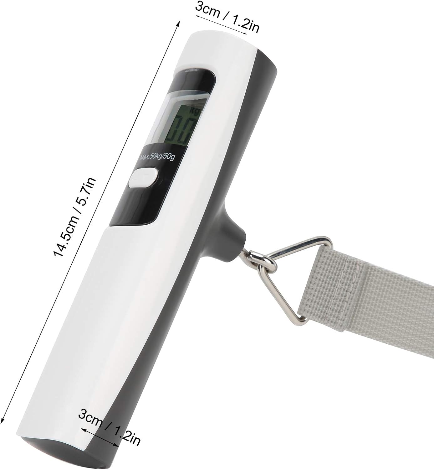 Digital Portable Luggage Scale LCD Display Pocket Scale Weighing Device for Home Use ABS Material