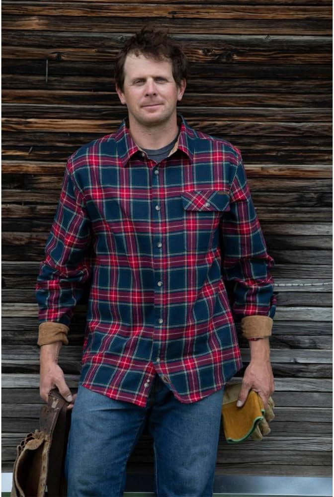 Legendary Whitetails Men's Flannel Shirt Long Sleeve Button Down 100% Cotton