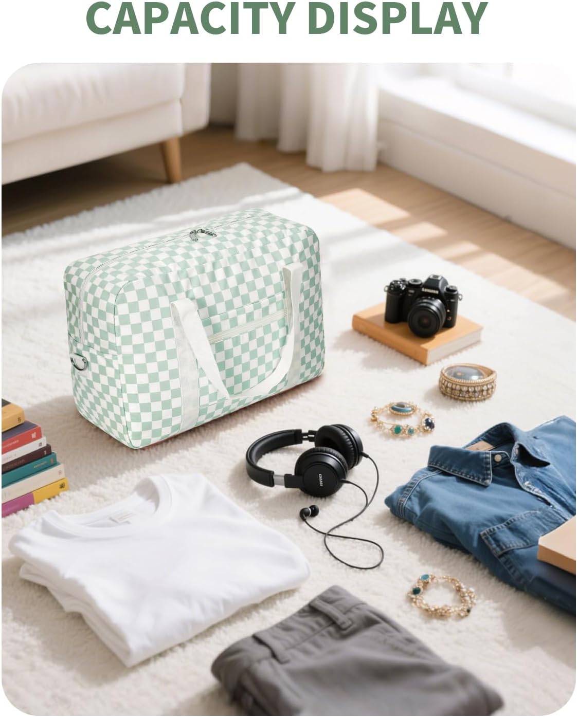 For Spirit Airlines Personal Item Bag 18x14x8 Foldable Travel Duffel Bag Tote Carry on Luggage