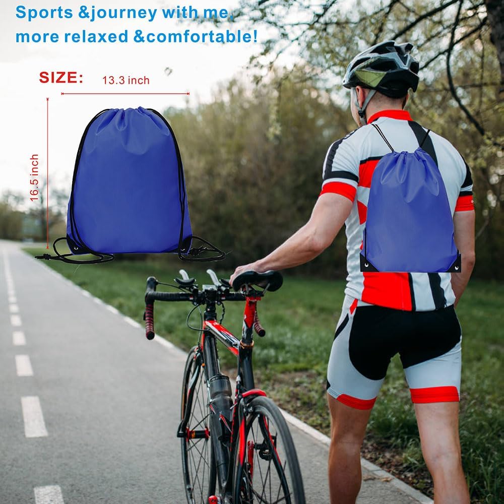Drawstring Backpack Bulk 30 packs Draw String Backpack Bags DIY Gym Sports trip Traveling Yoga ride