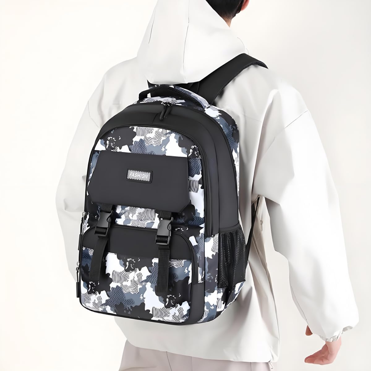 Backpack for Boys Kids School Bags Teen Elementary Middle Student Backpacks 16 inch Laptop Bag Back Packs(Gray Blue)