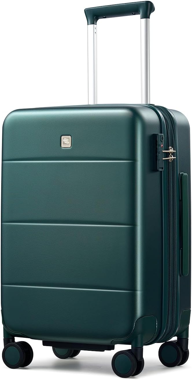 Hanke Expandable Carry On Luggage 22x14x9 Airline Approved, 20 Inch Hardside Luggage with Spinner