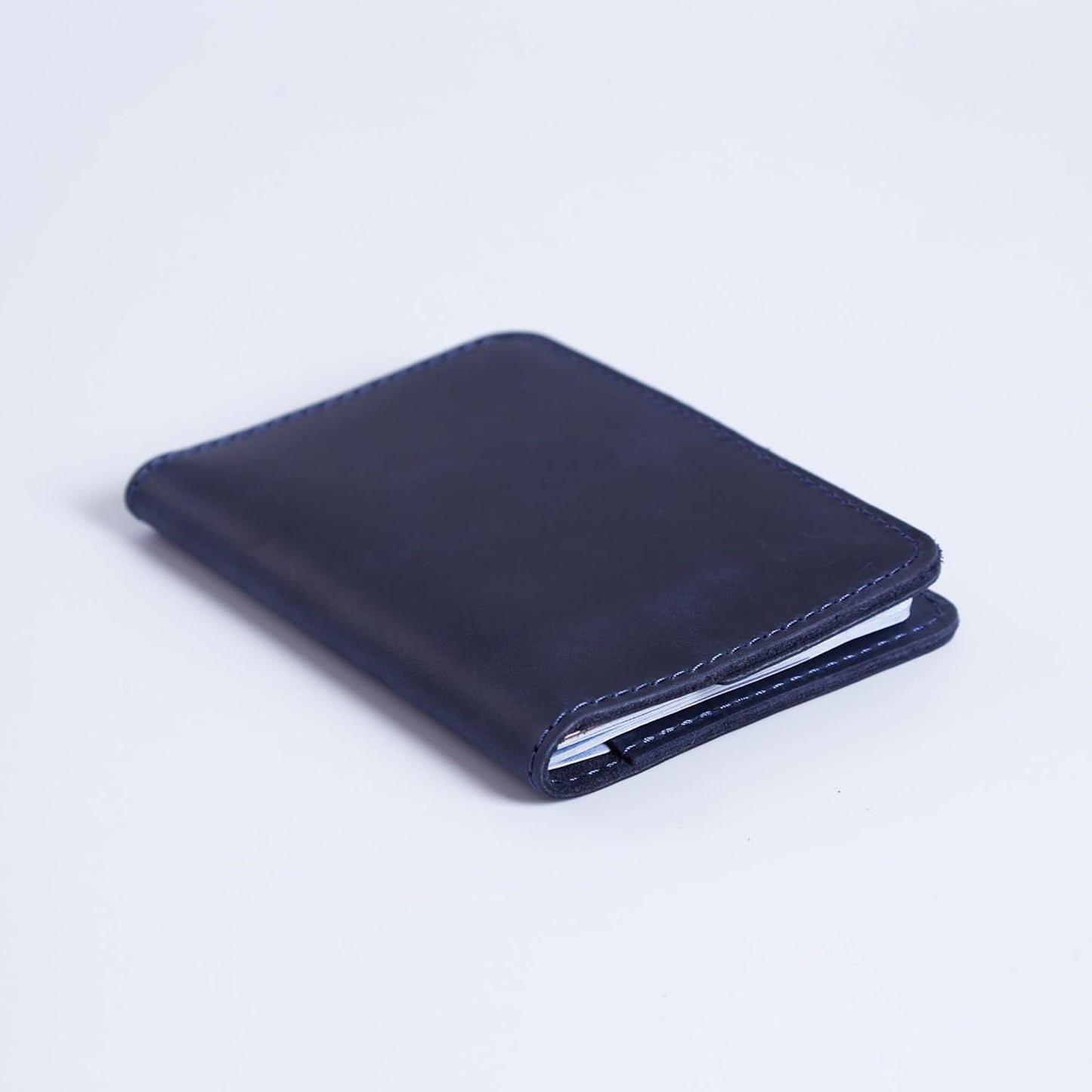 INCARNE US Passport Cover Clear - Travel Passport Wallet - Leather Passport Holder for Men Women Family with Card Slots & Note Compartmen - Sleeve Protector - Genuine Leather - Vintage Blue