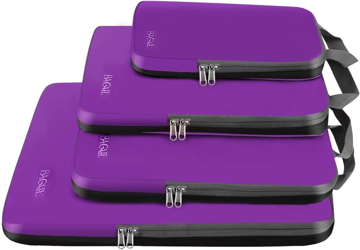 BAGAIL 4 Set/6 Set/8 Set Compression Packing Cubes Travel Accessories Expandable Packing Organizers