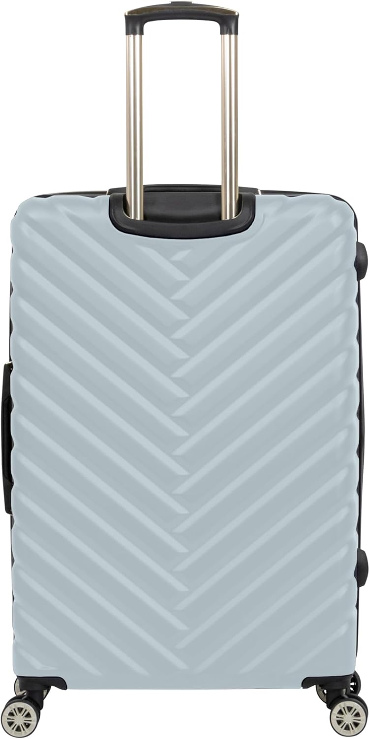 Kenneth Cole REACTION Women's Madison Square Hardside Chevron Expandable Luggage, Slate, 28-Inch Checked