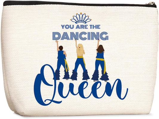 Wenboco Inspirational Mamma-Mia Gifts You Are The Dancing Queen Makeup Bag Birthday Party Decorations Christmas Gifts for Music Lovers Women Her Mamma-Bag Stuff Musical Comedy Gift