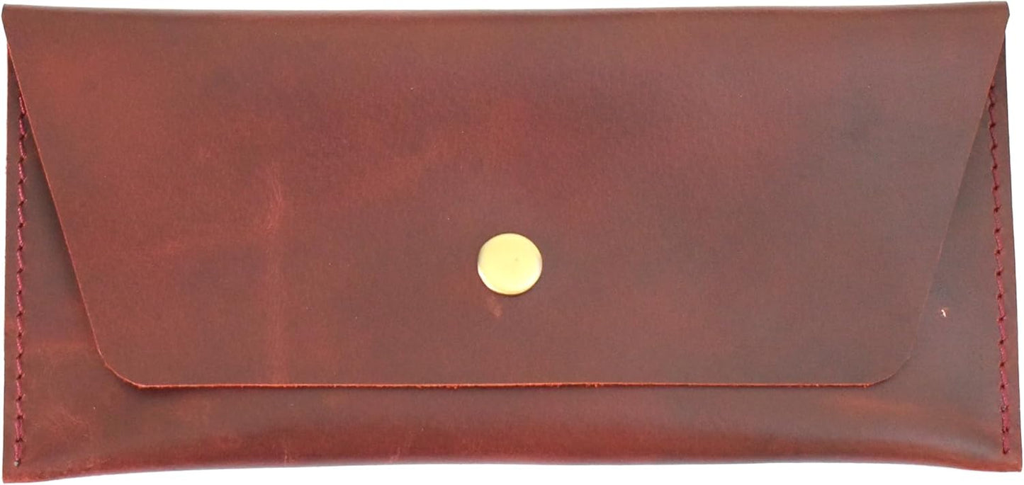 Leather Currency Pouch, Money Bag Organiser, Travel Wallet for Him and Her, Handmade Cash Envelope, Utility Pouch, Dollar Bills Envelope