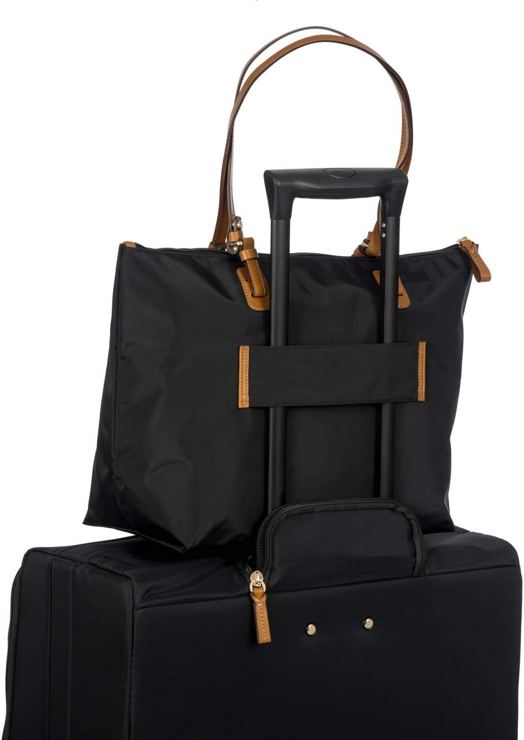 Bric's X-Collection Sportina Tote Bag – Large Water-Resistant Nylon Tote with Detachable Pouch for Travel, Work, Beach