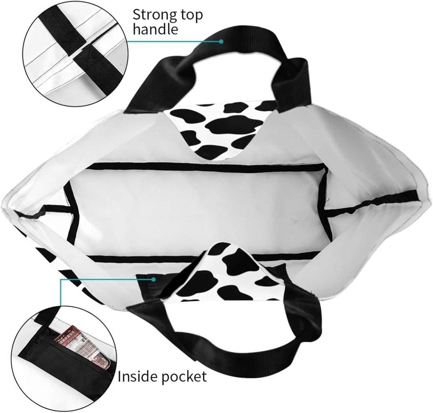 Tote Bag Beach Bag for Women Reusable Grocery Large Shopping Shoulder Bag Travel Handbag