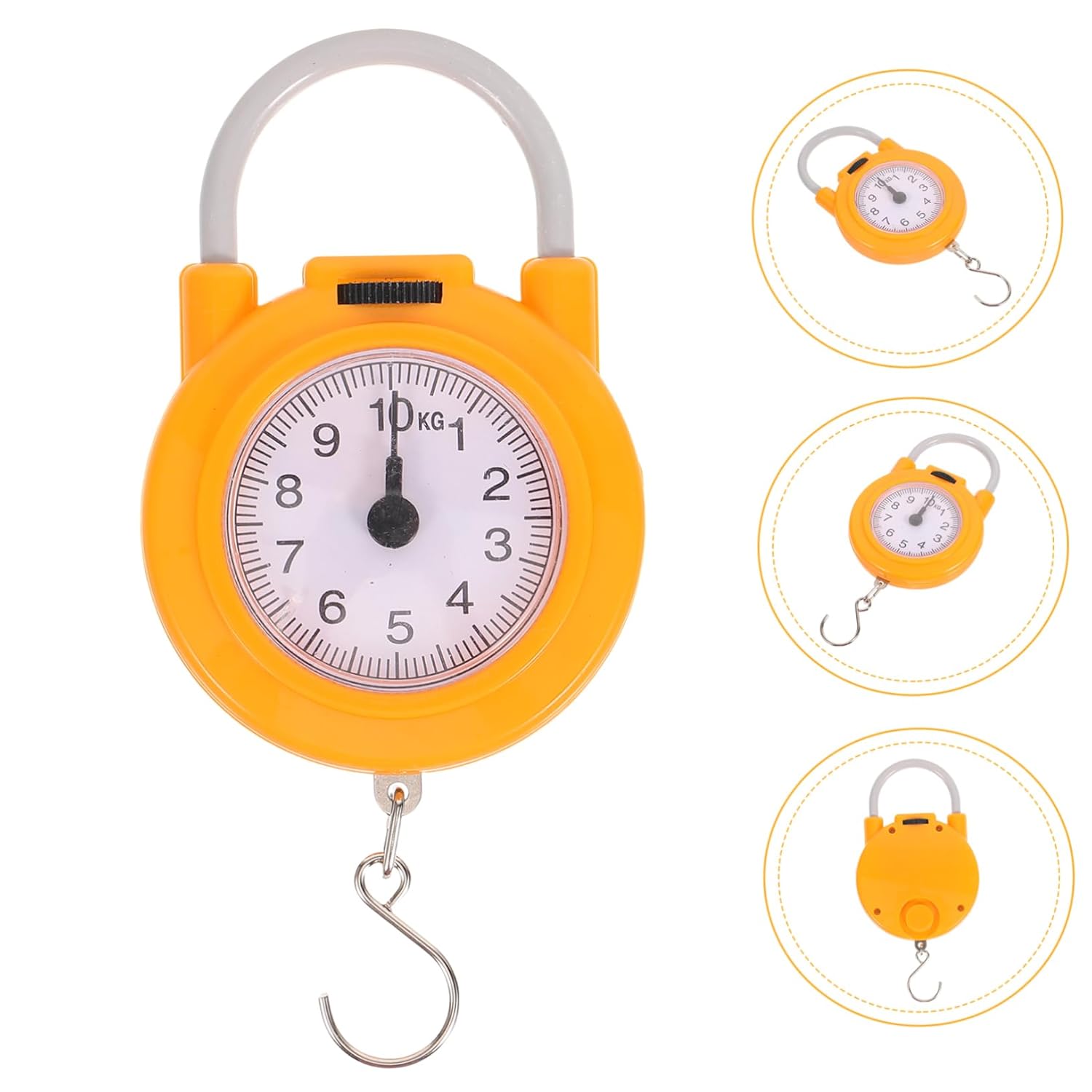 Portable Small Lightweight Mechanical Spring Scale with Hook for Kitchen Luggage Weighing Accurate