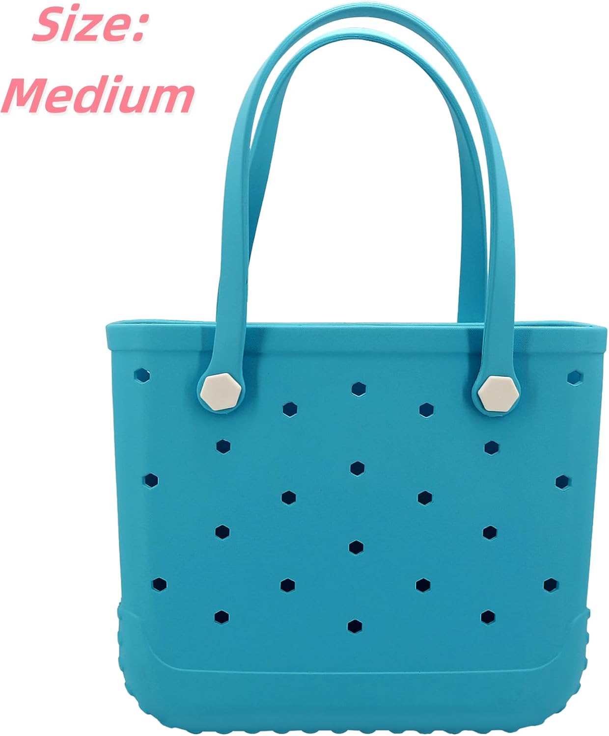 CXY Rubber Beach Bag, Waterproof Travel Tote bag for Women Outdoor Summer Beach Tote Washable Bag Open Handbag for Daily