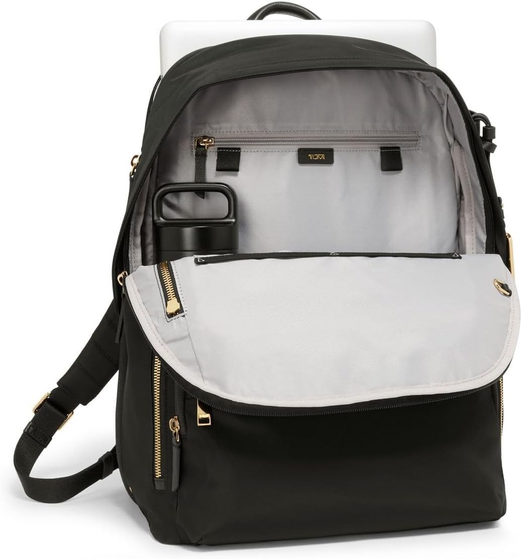 TUMI - Voyageur Montana Backpack - Stylish Travel Backpack for Women - For Business, Work - Fits up to 16" Laptops - Black/Gunmetal
