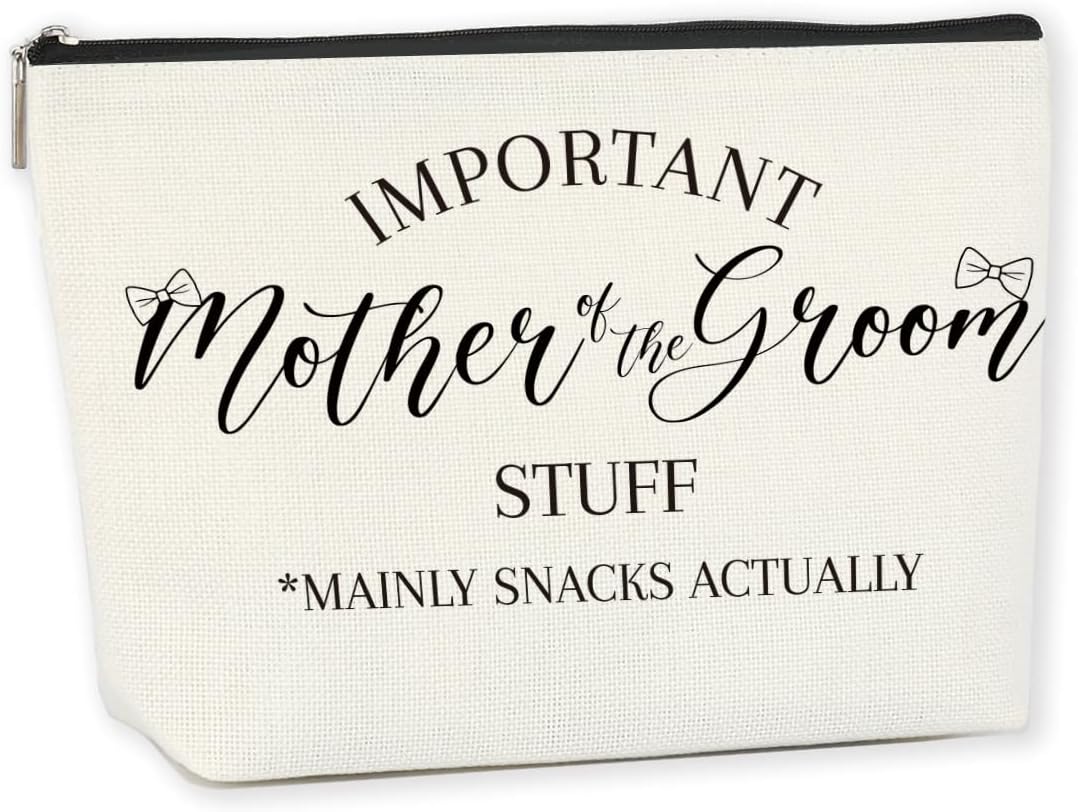 Mother of The Groom Gifts Wedding Gift Ideas Marriage Gifts Makeup Bag Cosmetic Bag for Women Female Friend Coworker Bridal Shower Wedding Gifts Just Married Gifts Newlywed Gift Married Couple Gifts