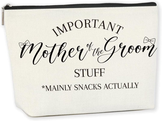 Mother of The Groom Gifts Wedding Gift Ideas Marriage Gifts Makeup Bag Cosmetic Bag for Women Female Friend Coworker Bridal Shower Wedding Gifts Just Married Gifts Newlywed Gift Married Couple Gifts