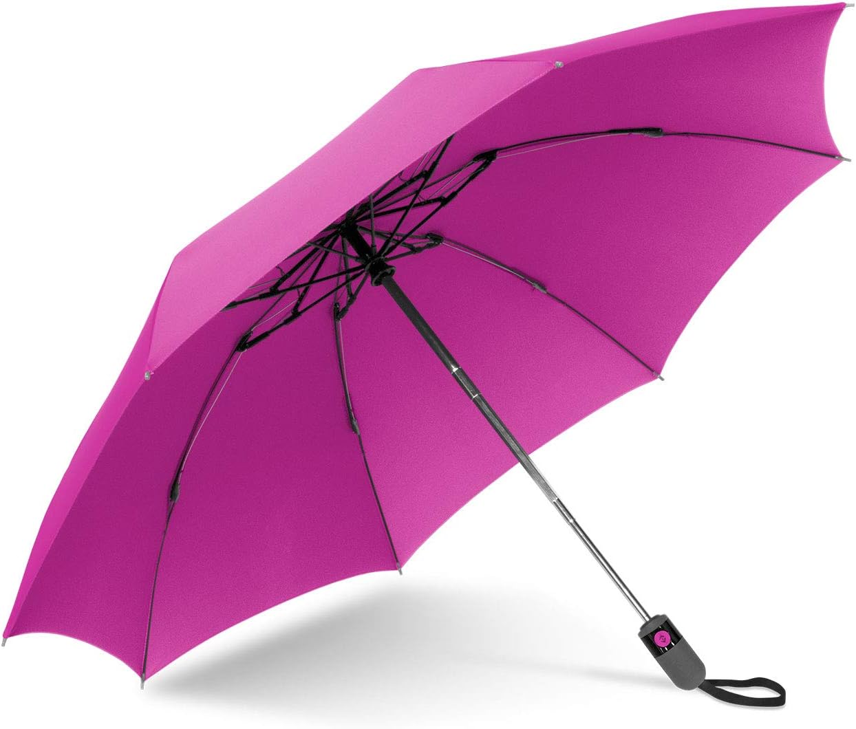 ShedRain Unbelievabrella Inverted, Upside Down, Automatic Open & Close Car Umbrella – Windproof & Rainproof - Heavy Duty, Double Layer Reverse Canopy Protects Men & Women from Outdoor Wind & Rain