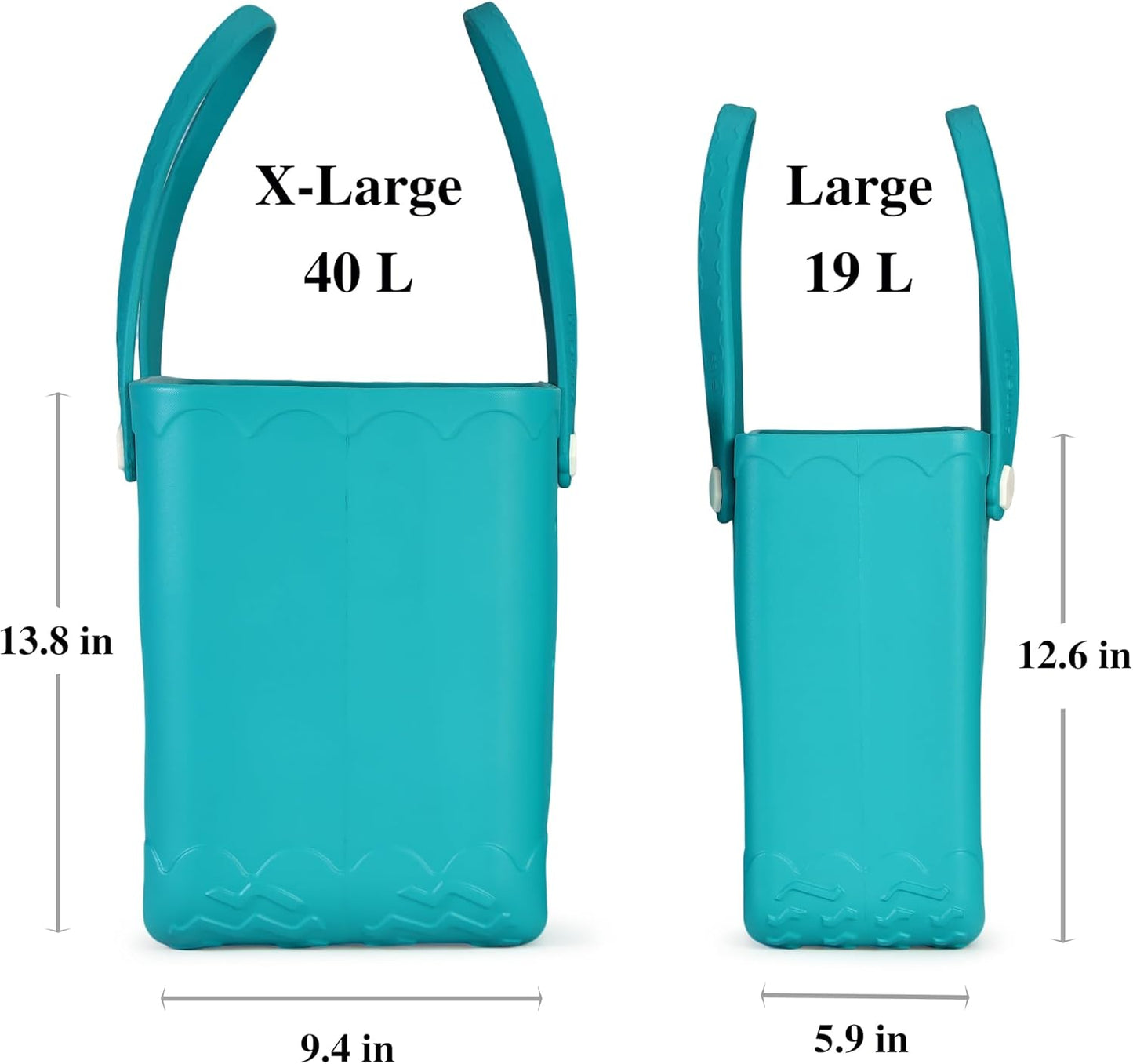Rubber Beach Bag Waterproof Durable Tote Bag for Beach Sports Pool Modern Rubber Tote