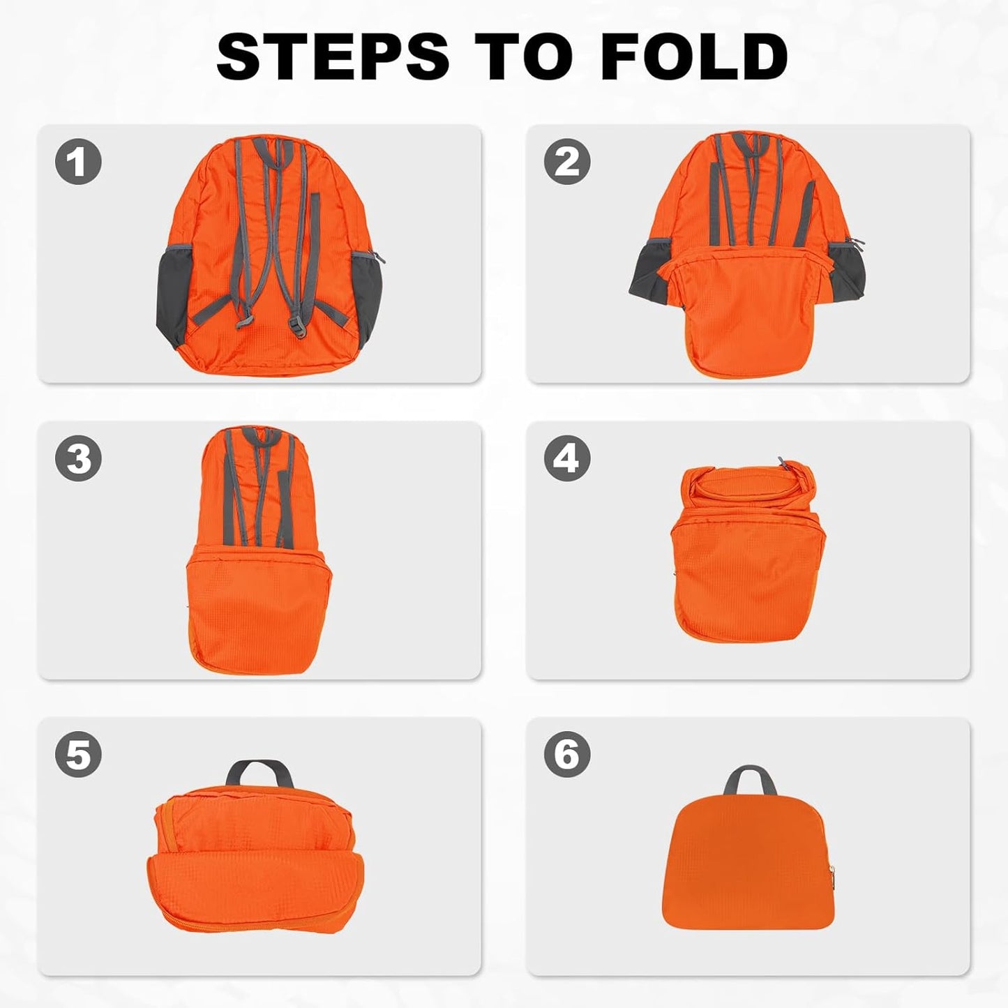 HOLYLUCK 20L lightweight packable Hiking Daypack Foldable Backpack for Men Women Small Travel