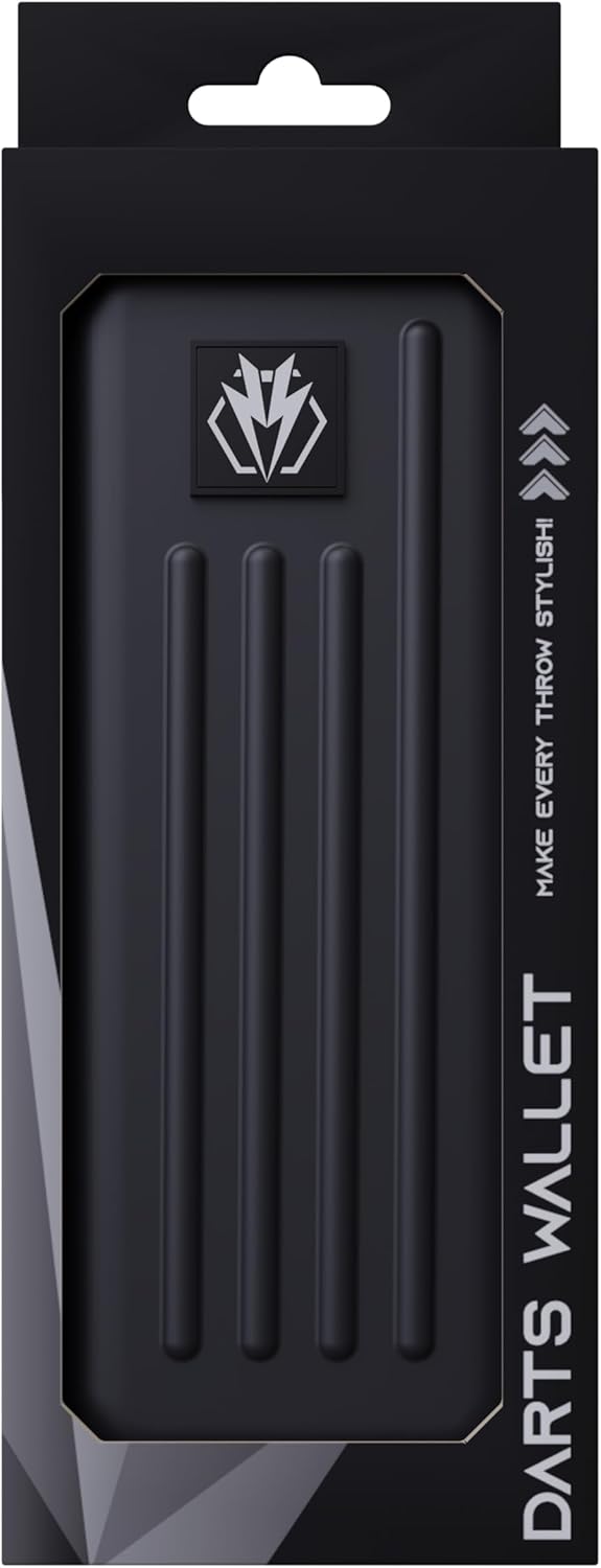 Dart Case,Darts Carrying Case Holds 3 Darts and Extra Accessories,Built-In Storage Tubes and Pockets for Flights, Tips, Shafts ect