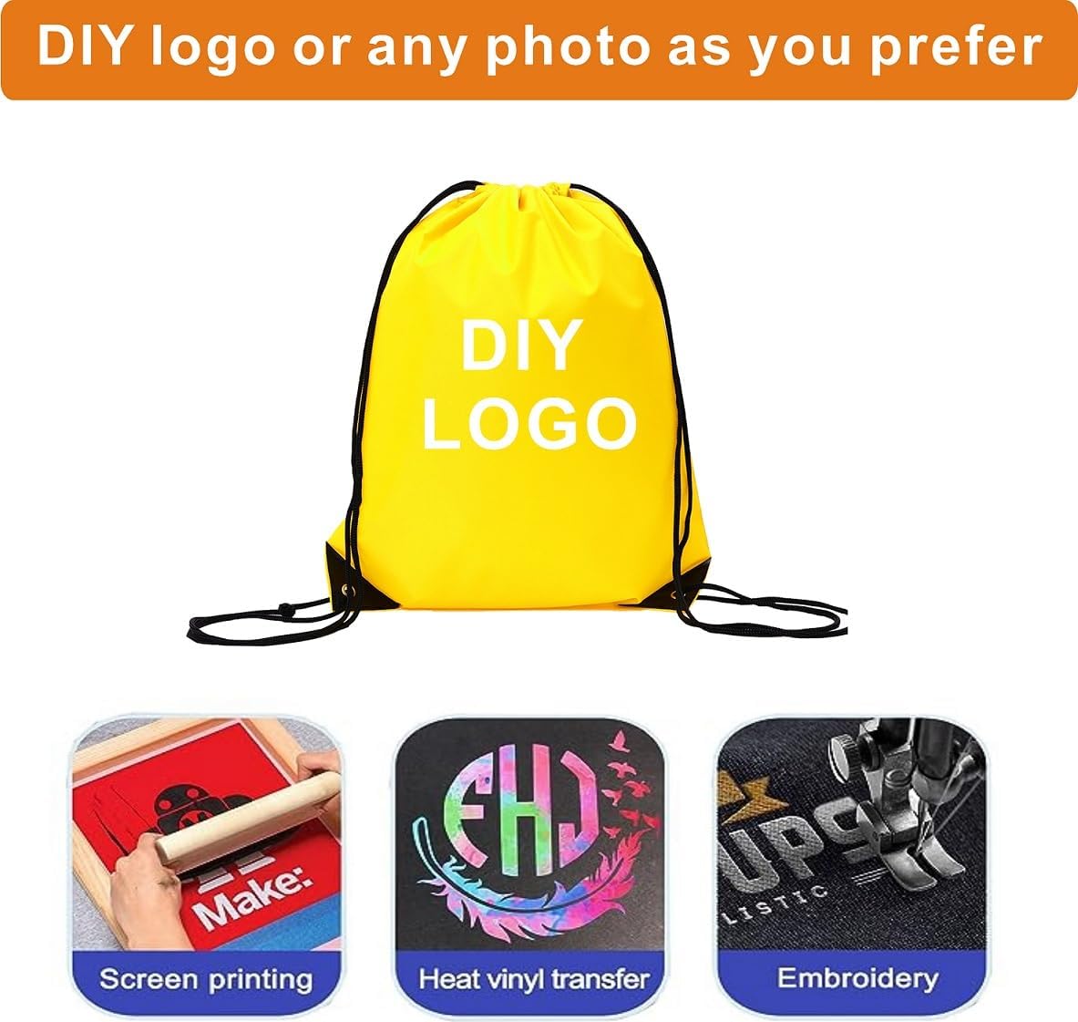 Drawstring Backpack Bulk 40Pcs Draw String Backpack Bags DIY Gym Sports Traveling Yoga Cinch Bag