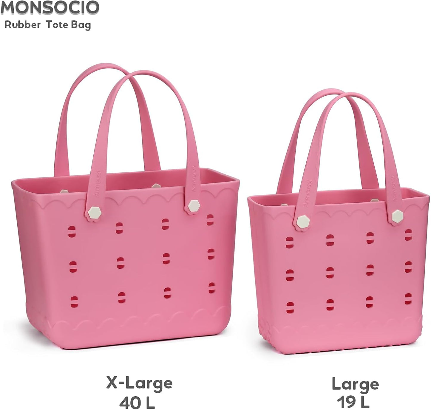 Rubber Beach Bag Waterproof Durable Tote Bag for Beach Sports Pool Modern Rubber Tote