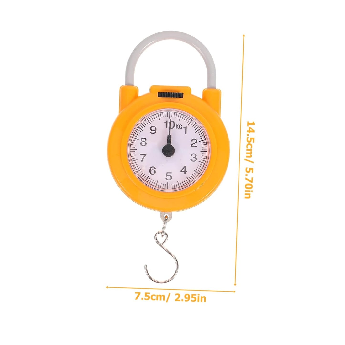 Portable Small Lightweight Mechanical Spring Scale with Hook for Kitchen Luggage Weighing Accurate