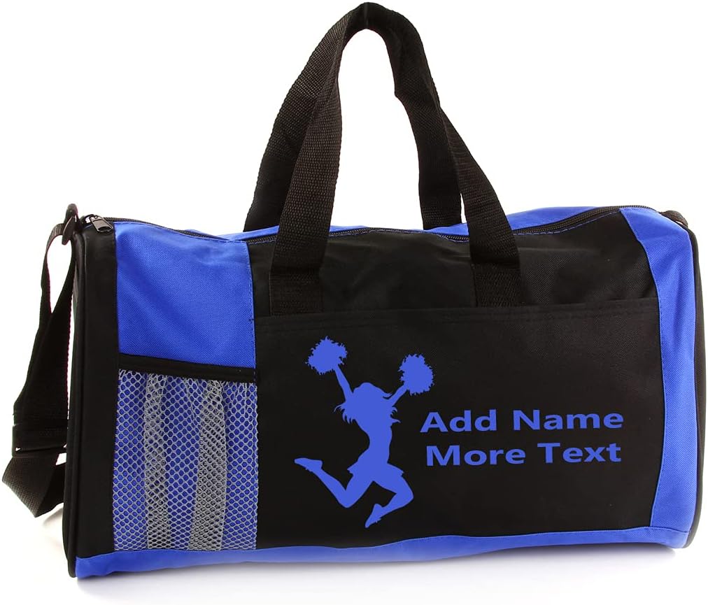 Personalized Kids 18 Inch Sport Duffel Bag With Custom Name & Text - Cheerleading