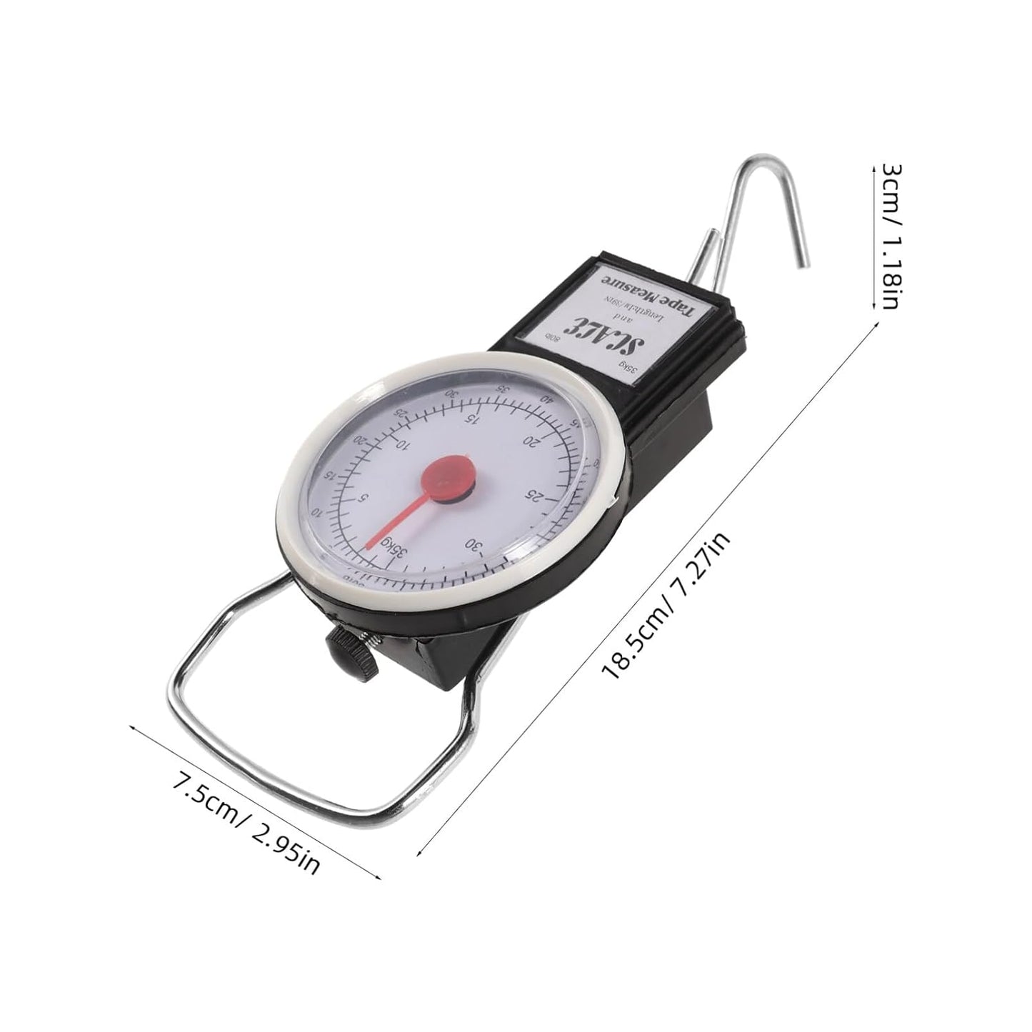 Portable Weighing Scale Heavy Duty for Luggage and Fishing Gear Convenient Spring Scale for Travel Essentials Accurate Readings Easy to Carry