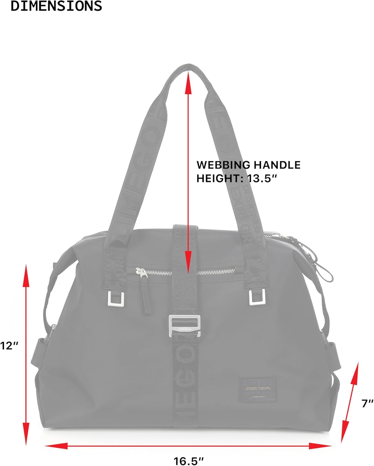 ZIMEGO Weekender Duffel Bag – Versatile Crossbody for Travel and Gym Tote, Dark Olive