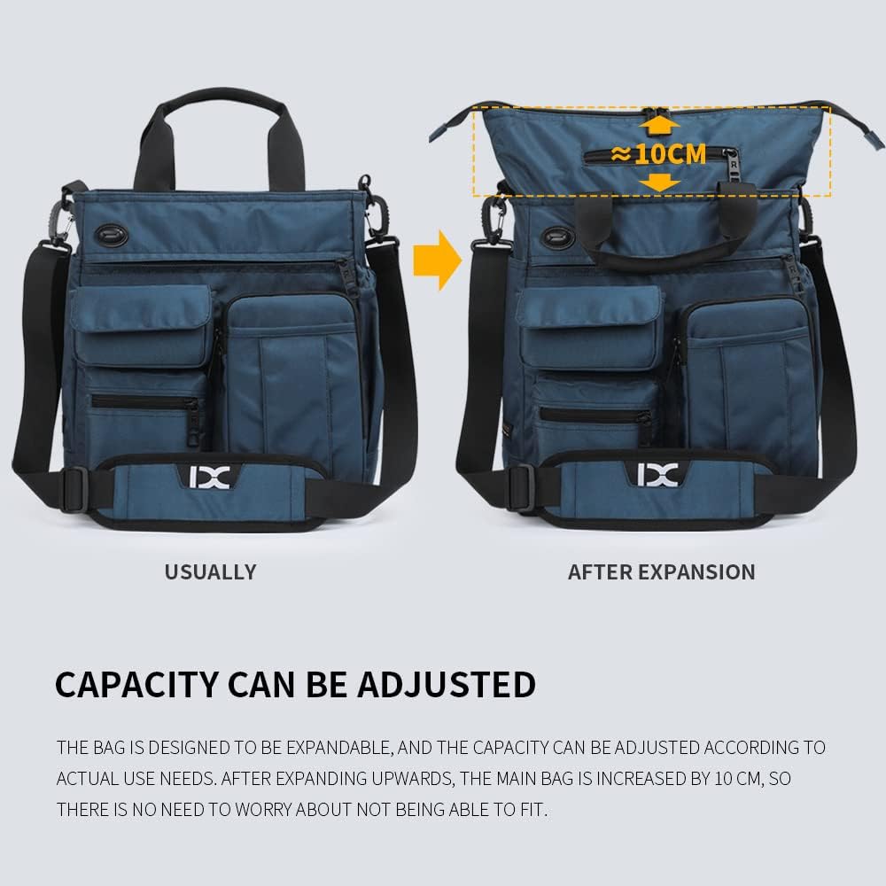 Mens Messenger Bag Laptop Shoulder Bag Computer Work Office Bag Waterproof Briefcases for Travel Work