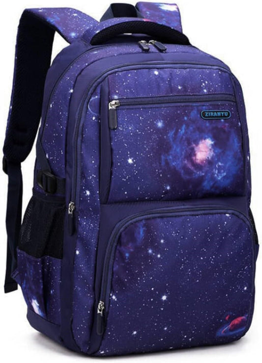 MITOWERMI Boys Backpacks for Primary Junior School Kids Backpack with Lunch Box Galaxy Space Bookbags for Boys Girls