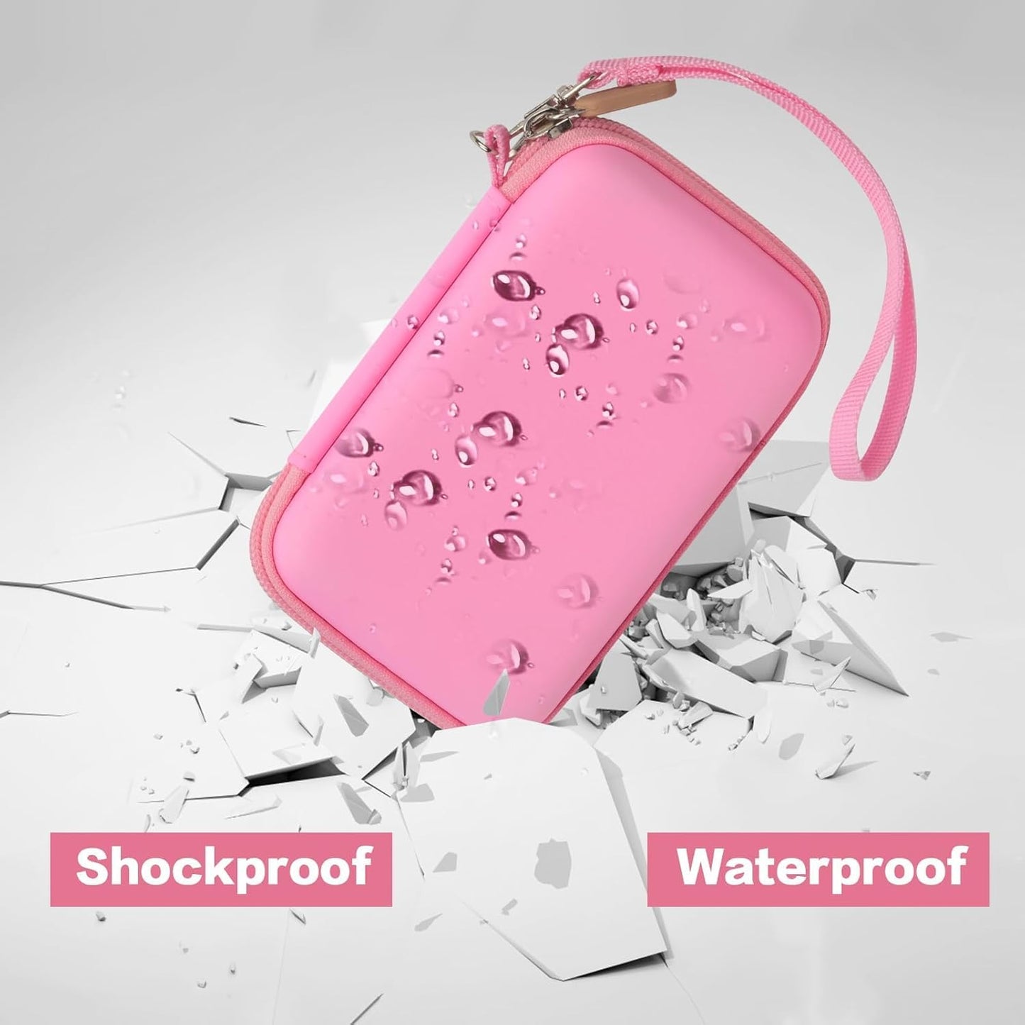 Case for Anker MagGo 3-in-1/MagGo UFO Charging Station,for Augnner for Iseyyox for Apple MagSafe Duo/for LISEN/for RTOPSMagSafe Wireless Charger Foldable Magnetic Charging Stand Storage Box-Pink