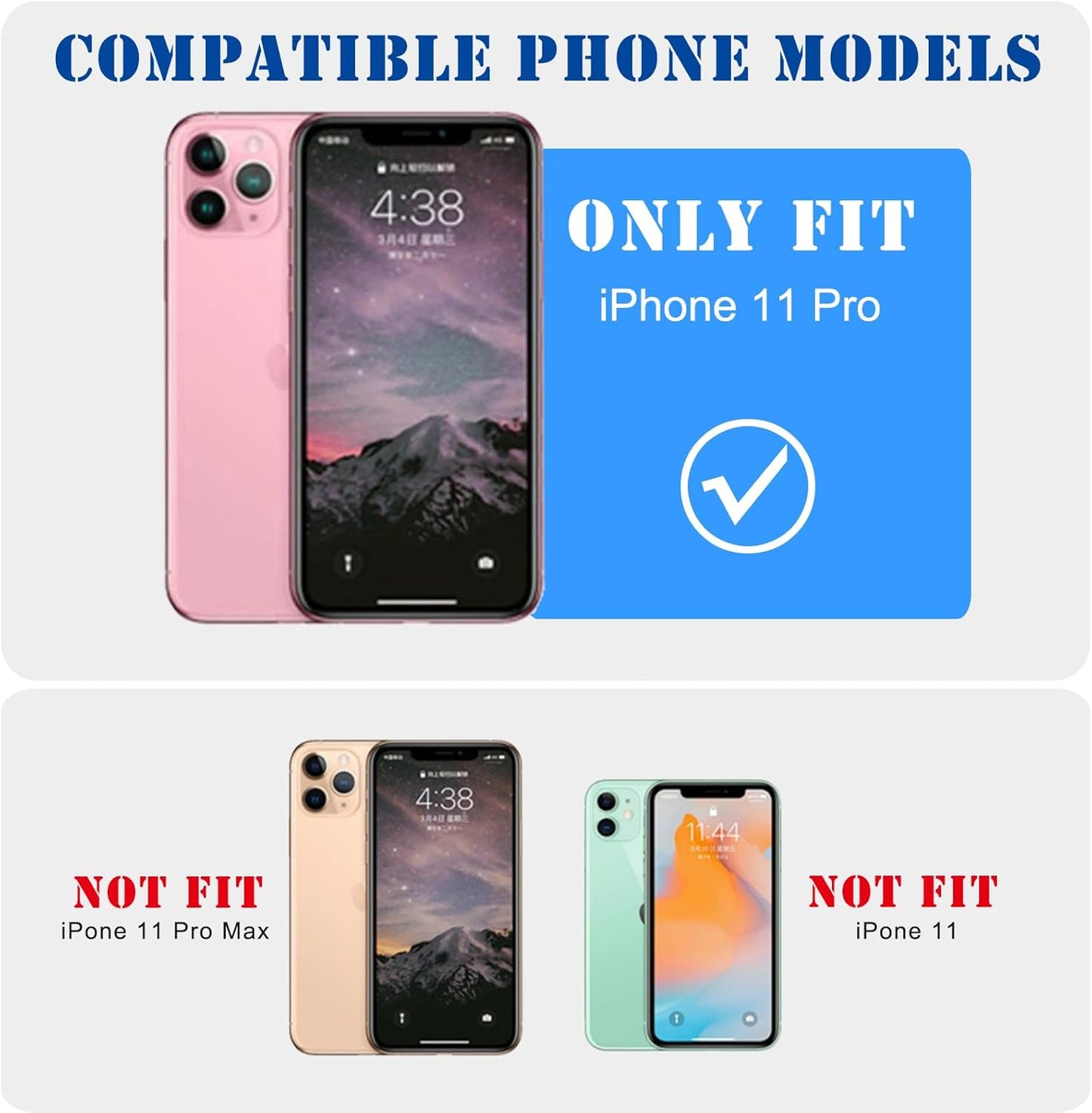 for iPhone 11 Pro Case, Vintage Camo Pattern Design for Men Boys Teens, Cool Camouflage Shockproof Protective Cover for Girls Women - Pink