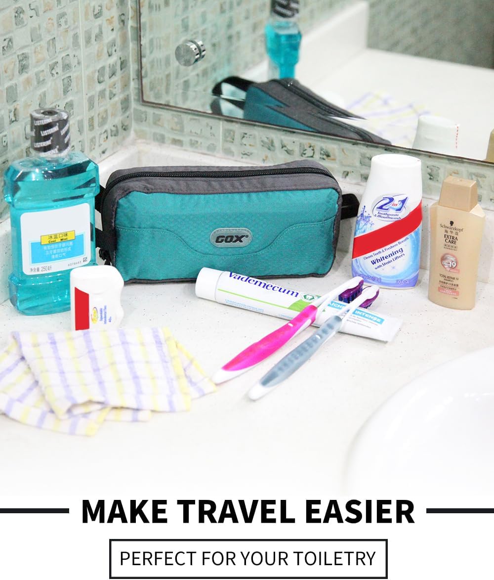 GOX Travel Toiletry Bag Dopp Kit Case for Men Multifunction Packing Organizer Pouch