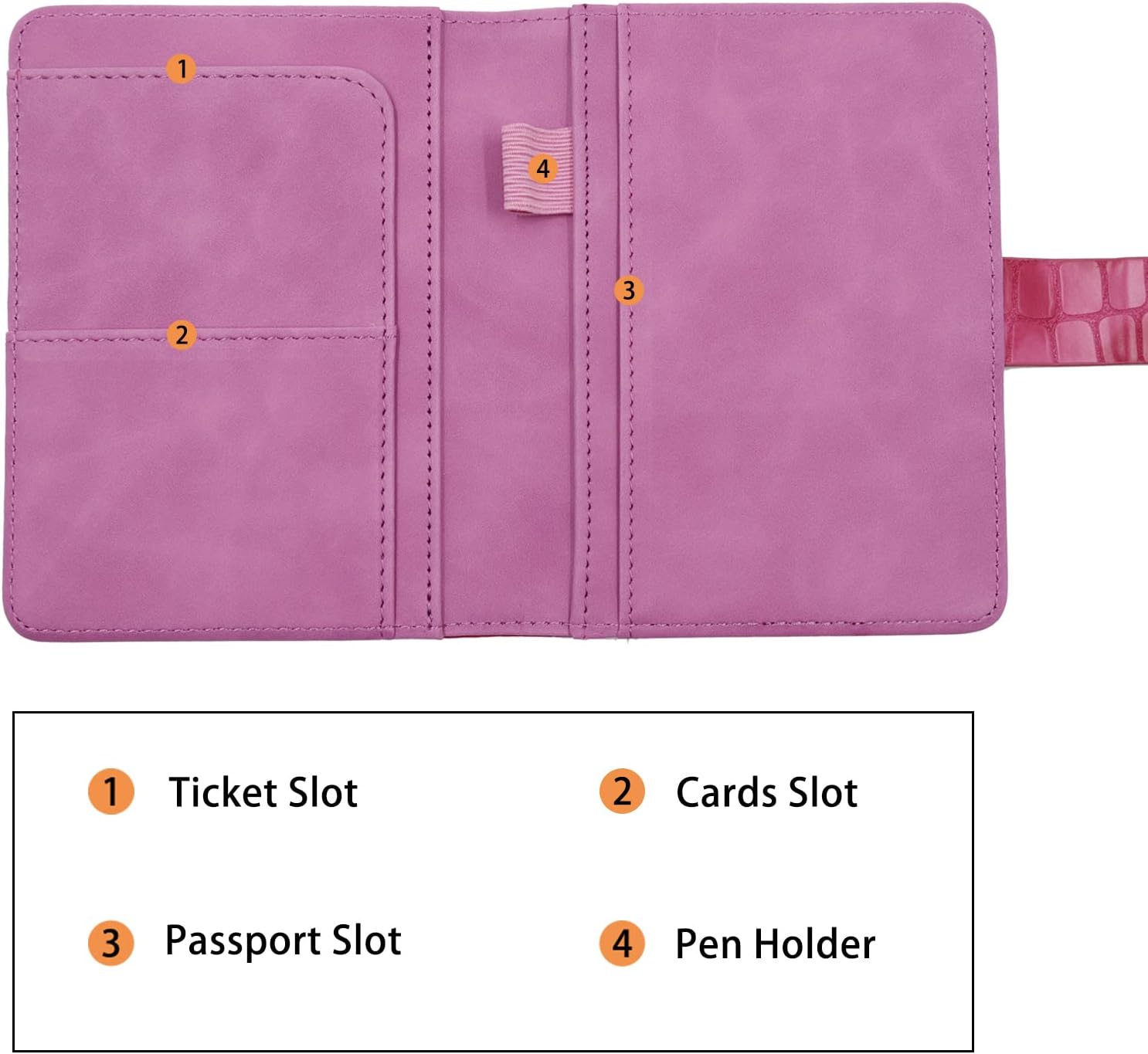 Melsbrinna Premium Leather Passport Holder Covers Case, Waterproof Rfid Blocking Travel Wallet
