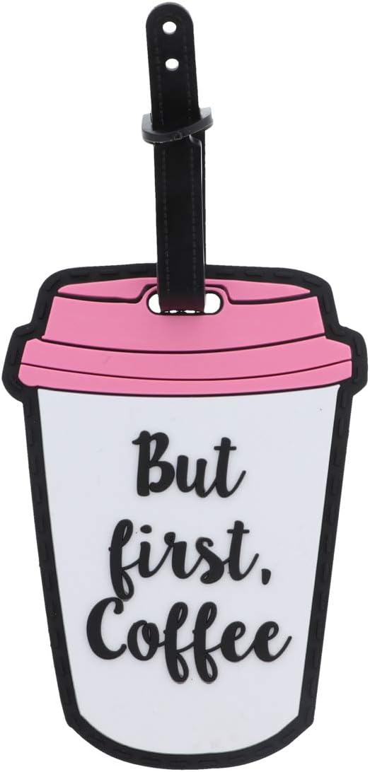 But First Coffee Funny Luggage Tag - Set of 2 - Coffee