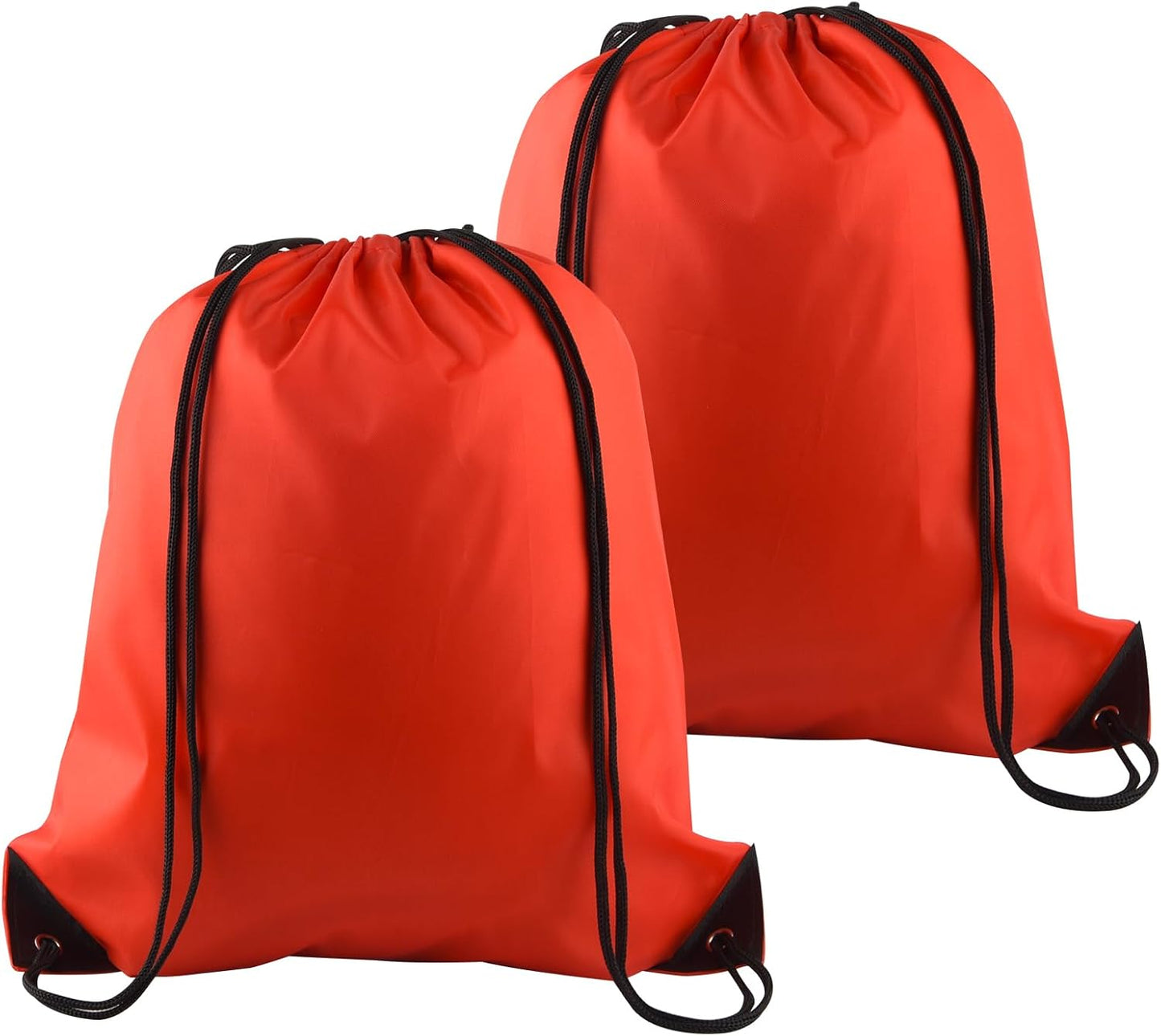 PLULON 2Pcs Drawstring Bags Bulk Red Drawstring Backpack String Backpack Cinch Sack Sport Gym