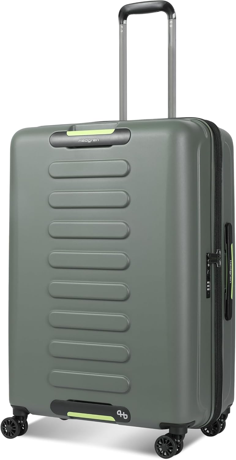 Hedgren, Unisex, Grip Large Expandable Luggage, Olive, One Size