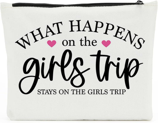 Weekend Gift, Travel Makeup Bag for Graduation Gift, Sister Trip Gift for Best Friends Bestie Gift, Cosmetic Bags Friendship Gift Christmas Birthday Gift Pouch Organizer With Zipper Multi-Function