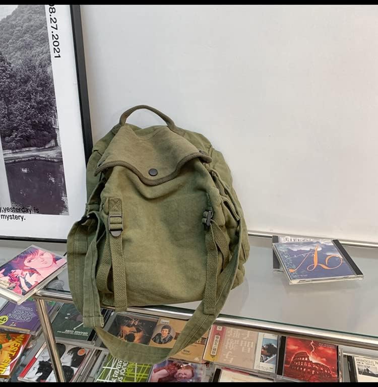 Womens Mens Crossbody Bag Canvas Messenger Bag for School Aesthetic Hobo Bag Vintage Harajuku Hippie Shoulder Bag