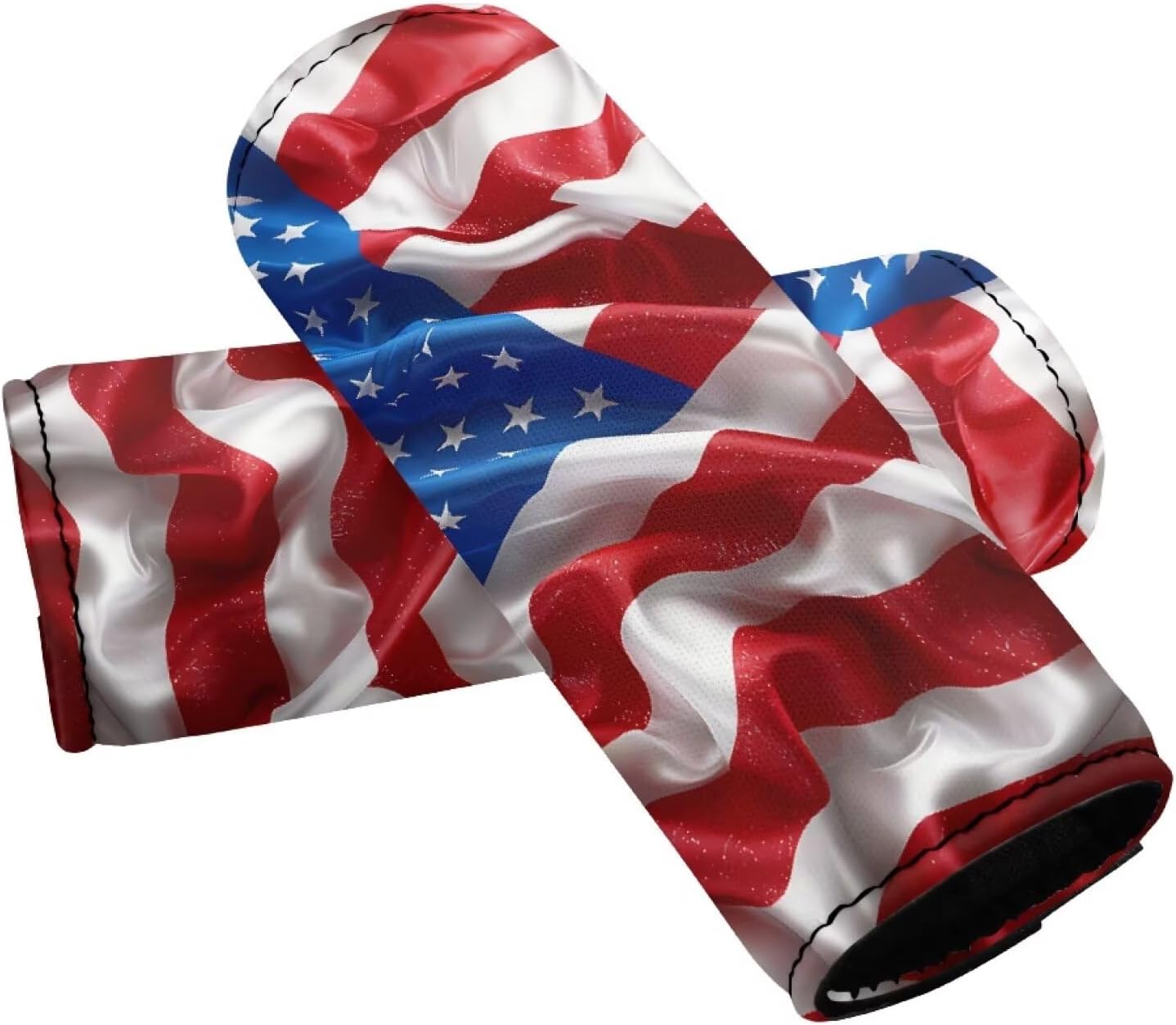 Patriotic Flag Luggage Handle Wraps for Suitcase 2 Pack Door Handle Protection Sleeve Cover Neoprene Travel Accessories