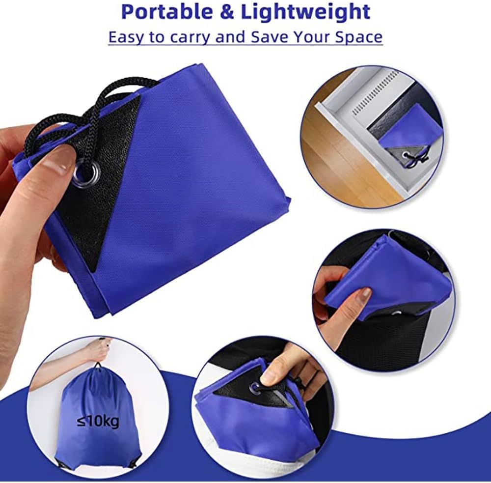 GoodtoU Drawstring Backpacks, Bags Bulk Nylon Backpack Draw String Back Bag Cinch Sack Gym Bag for Sport, Traveling, Team (Blue, 16Pcs)