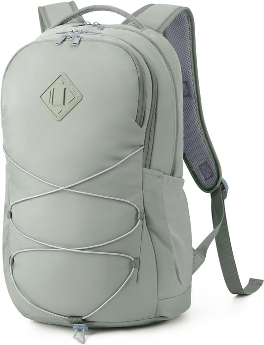 WANDF 15.6-Inch Laptop Backpack for Women, Travel Backpack Water-Resistant Lightweight College Backpack for Work Casual Business Weekender (Green)