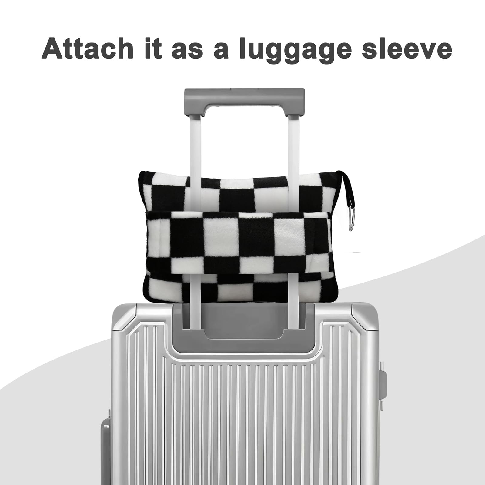 Travel Blanket and Pillow Compact, Premium Soft 2 in 1 Airplane Blanket with Soft Bag